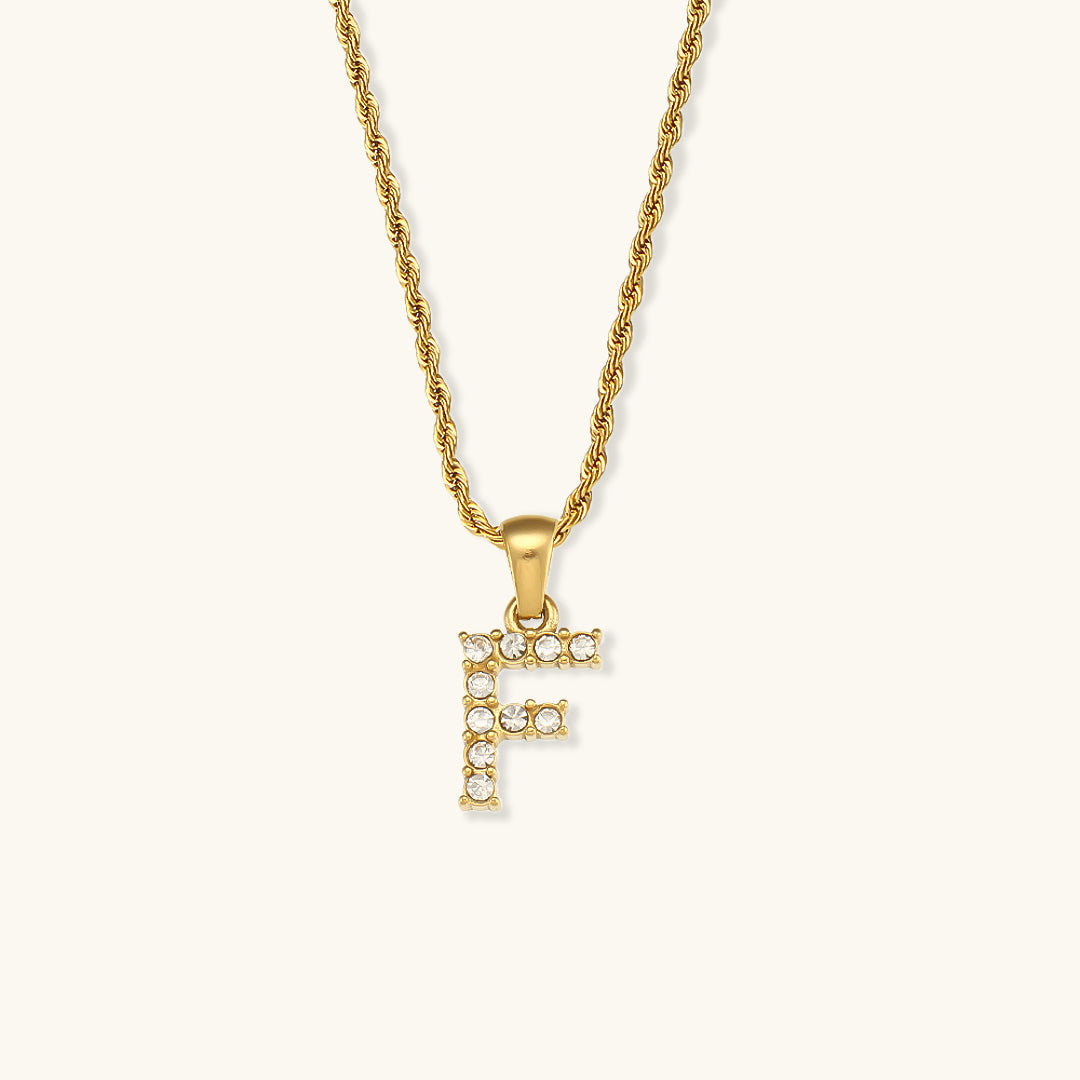 Maeve - Diamond Necklace with Initial Letters