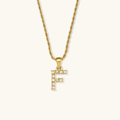 Maeve - Diamond Necklace with Initial Letters