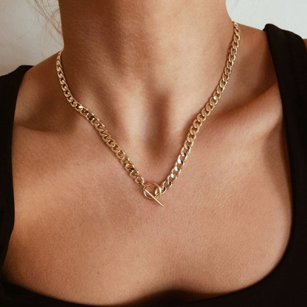 Double Chain - Cuban Chain and Pearl Chain