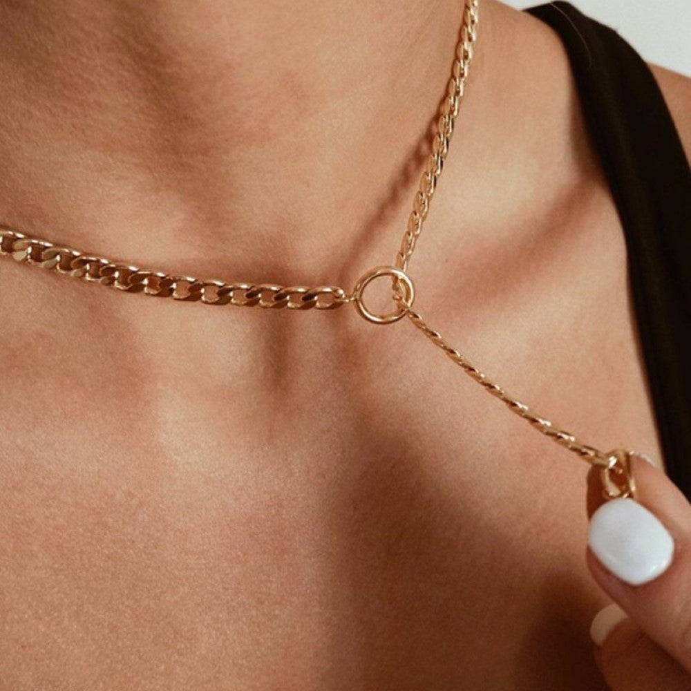 Double Chain - Cuban Chain and Pearl Chain
