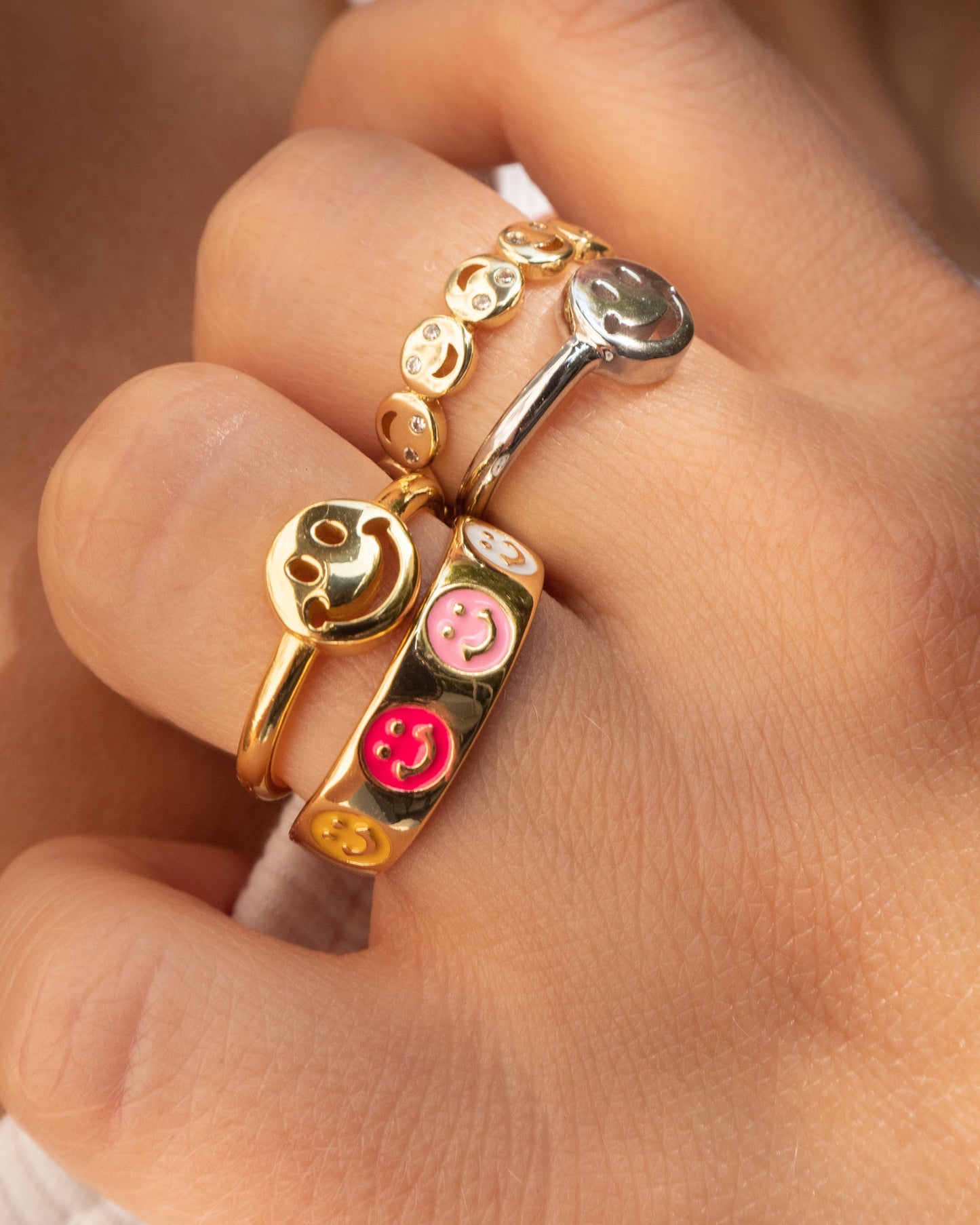 Smiley - Colorful Smiley Ring