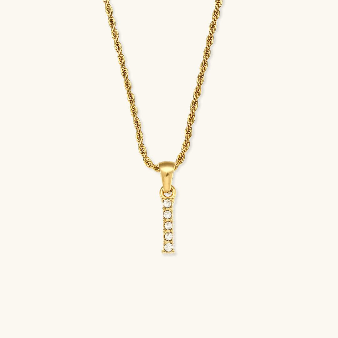 Maeve - Diamond Necklace with Initial Letters