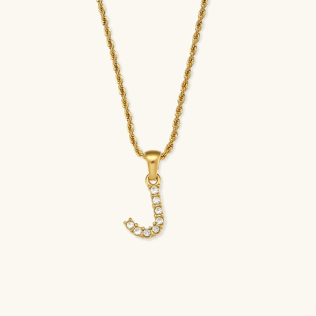 Maeve - Diamond Necklace with Initial Letters