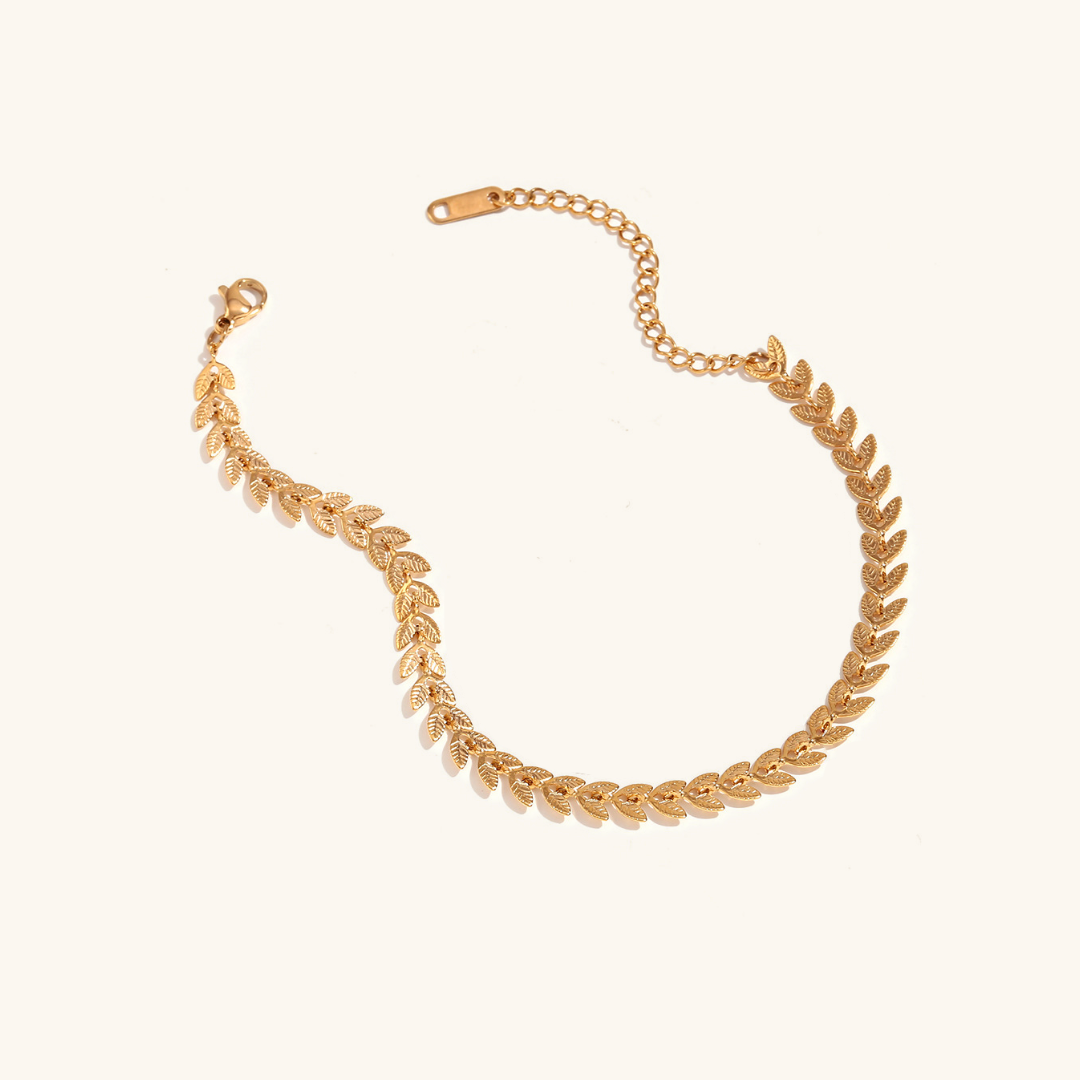 Delaida - Gold Leaf Bracelet