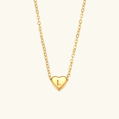 Corazón - Gold Initial Necklace