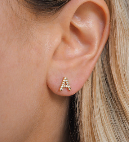 Taylor - Initial Letter Earrings