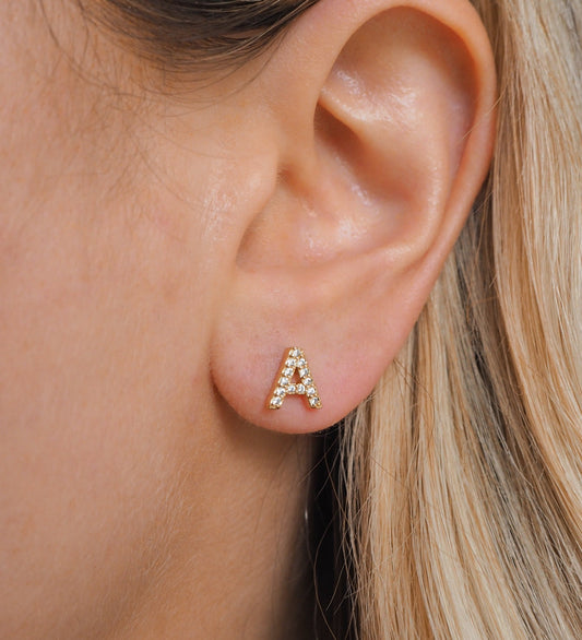 Taylor - Initial Letter Earrings