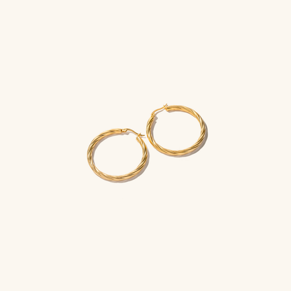 Zephy - Braided Hoop Earrings