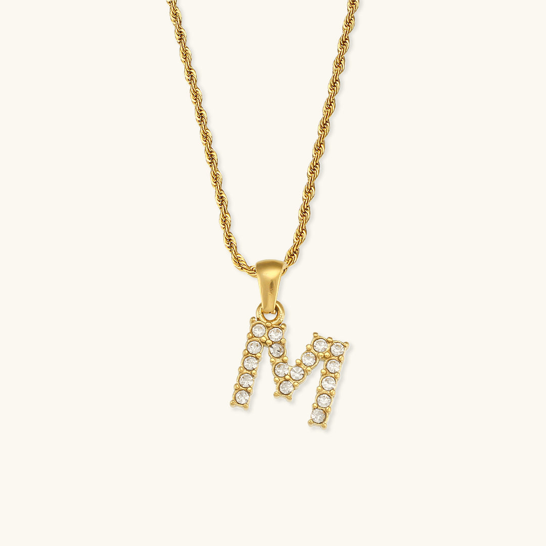 Maeve - Diamond Necklace with Initial Letters