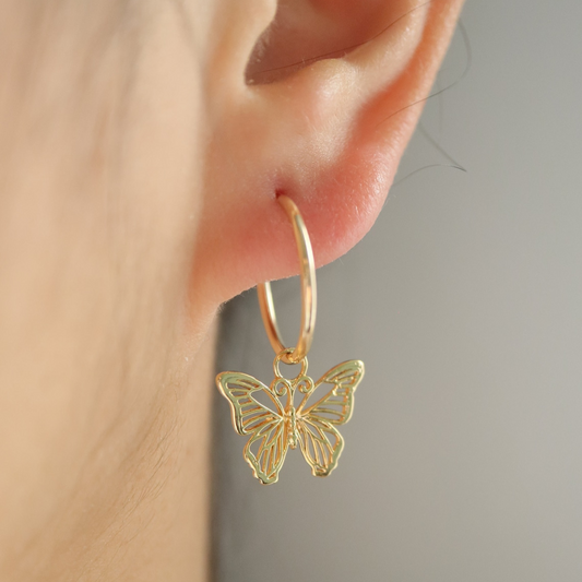 Butterfly Earrings - Hollow Hanging Butterfly