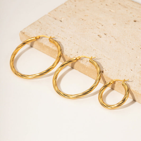 Zephy - Braided Hoop Earrings