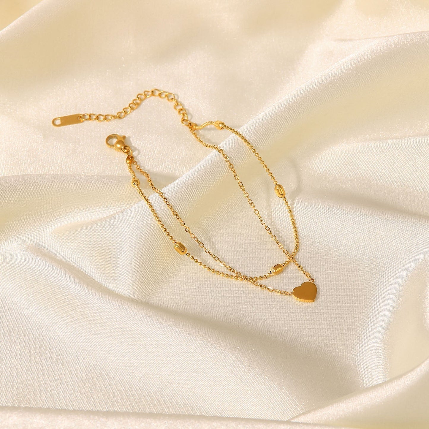 Rowena - Layered Gold Anklet