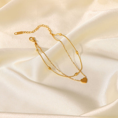 Rowena - Layered Gold Anklet