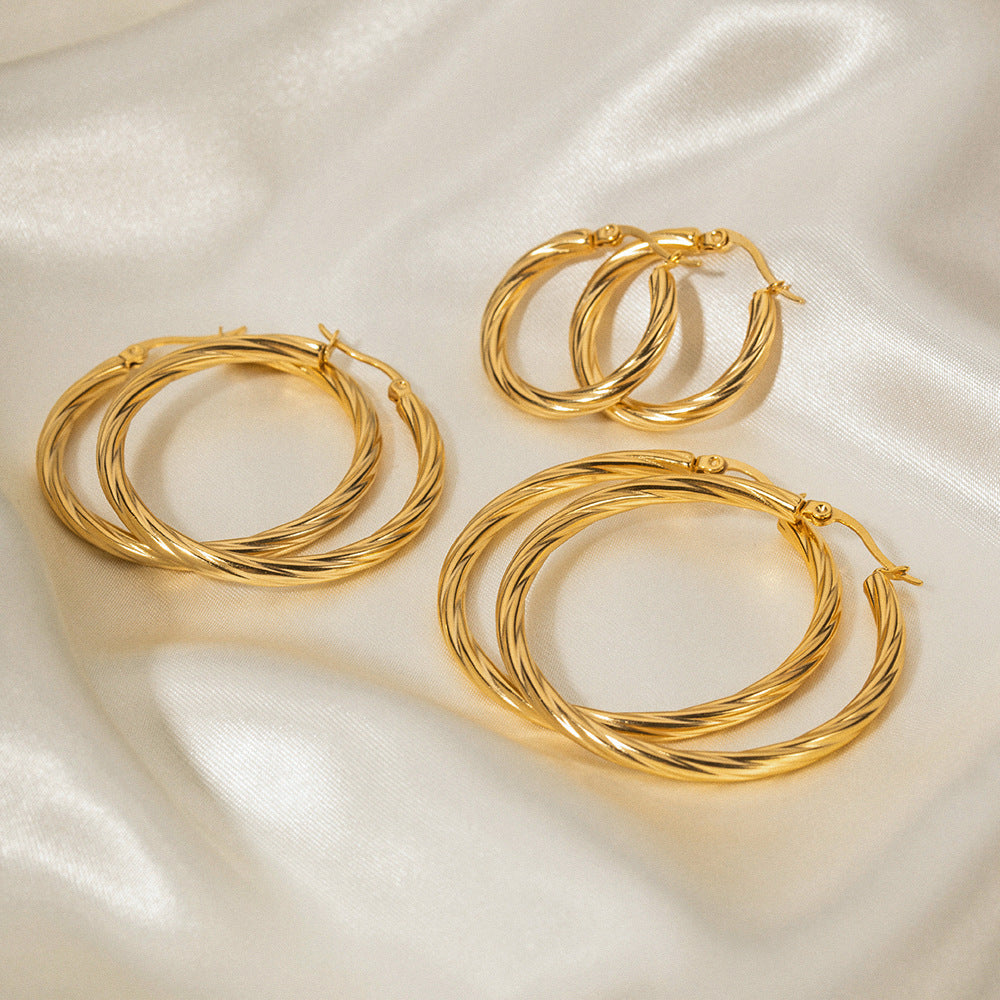 Zephy - Braided Hoop Earrings