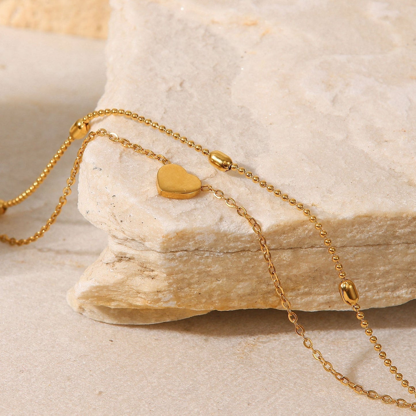 Rowena - Layered Gold Anklet