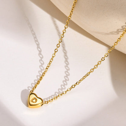 Corazón - Gold Initial Necklace