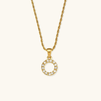 Maeve - Diamond Necklace with Initial Letters