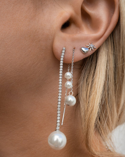 Sterling Silver Mini Heart Earrings