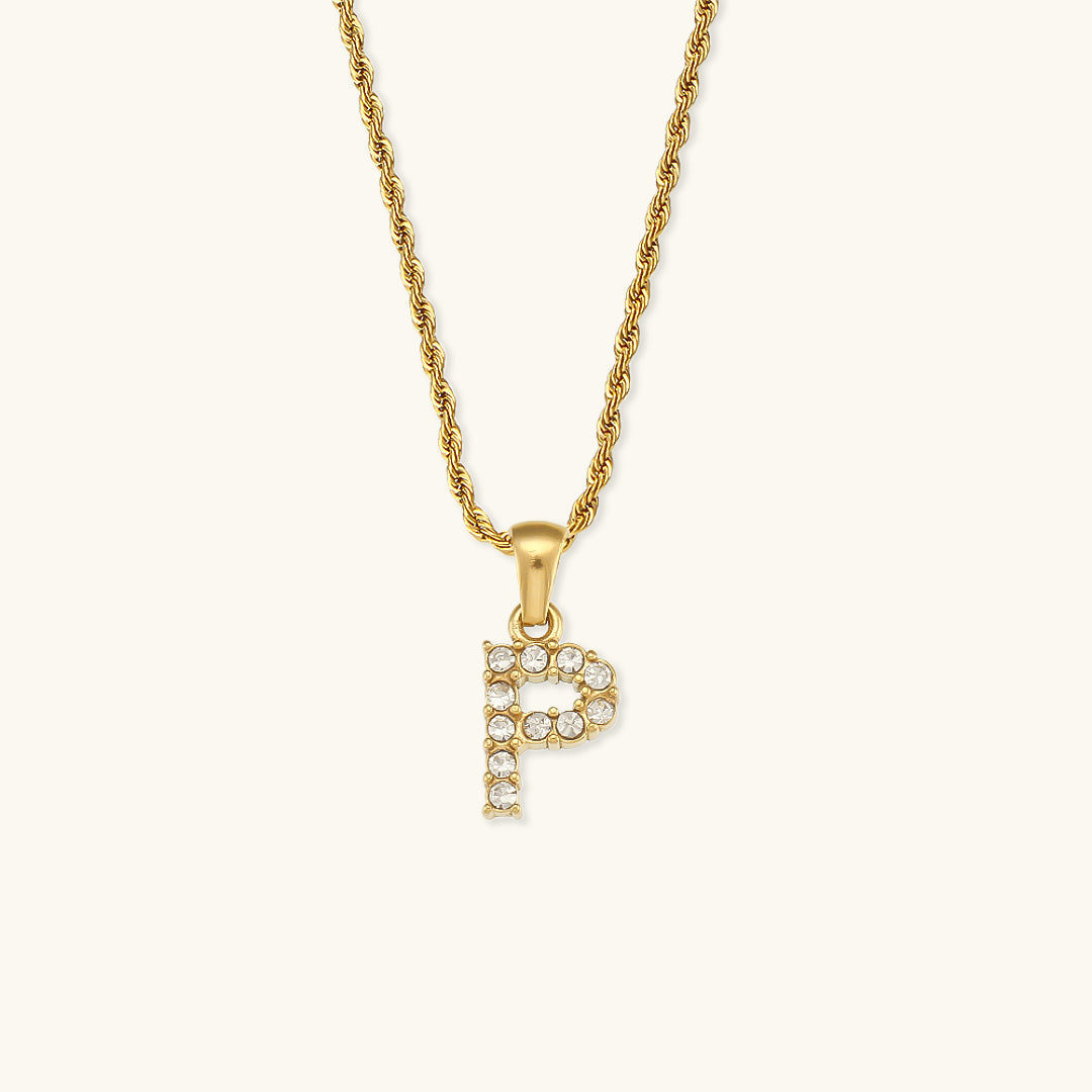 Maeve - Diamond Necklace with Initial Letters