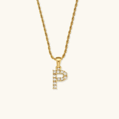 Maeve - Diamond Necklace with Initial Letters