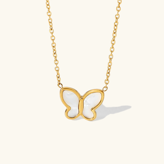 Butterfly - Mother of Pearl Necklace