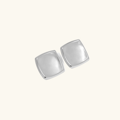 Poppy - Gold Square Earrings