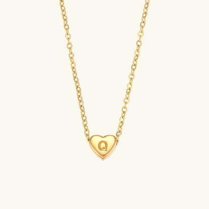 Corazón - Gold Initial Necklace