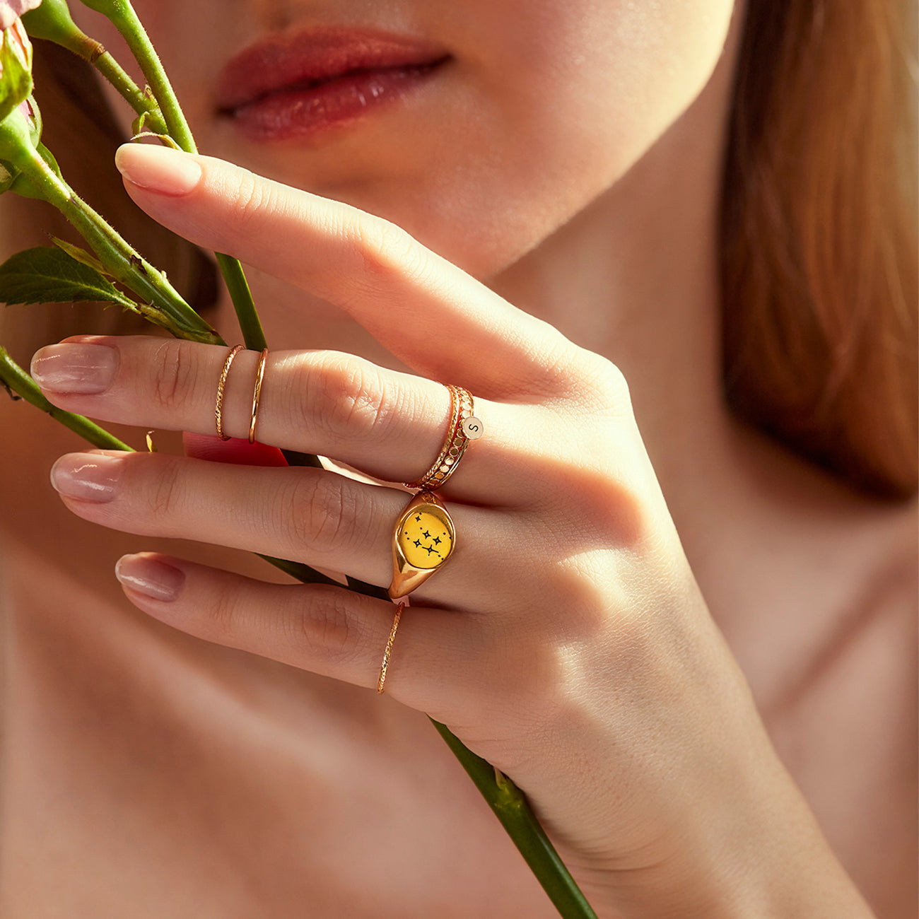 Luna - Flat Pearl Ring