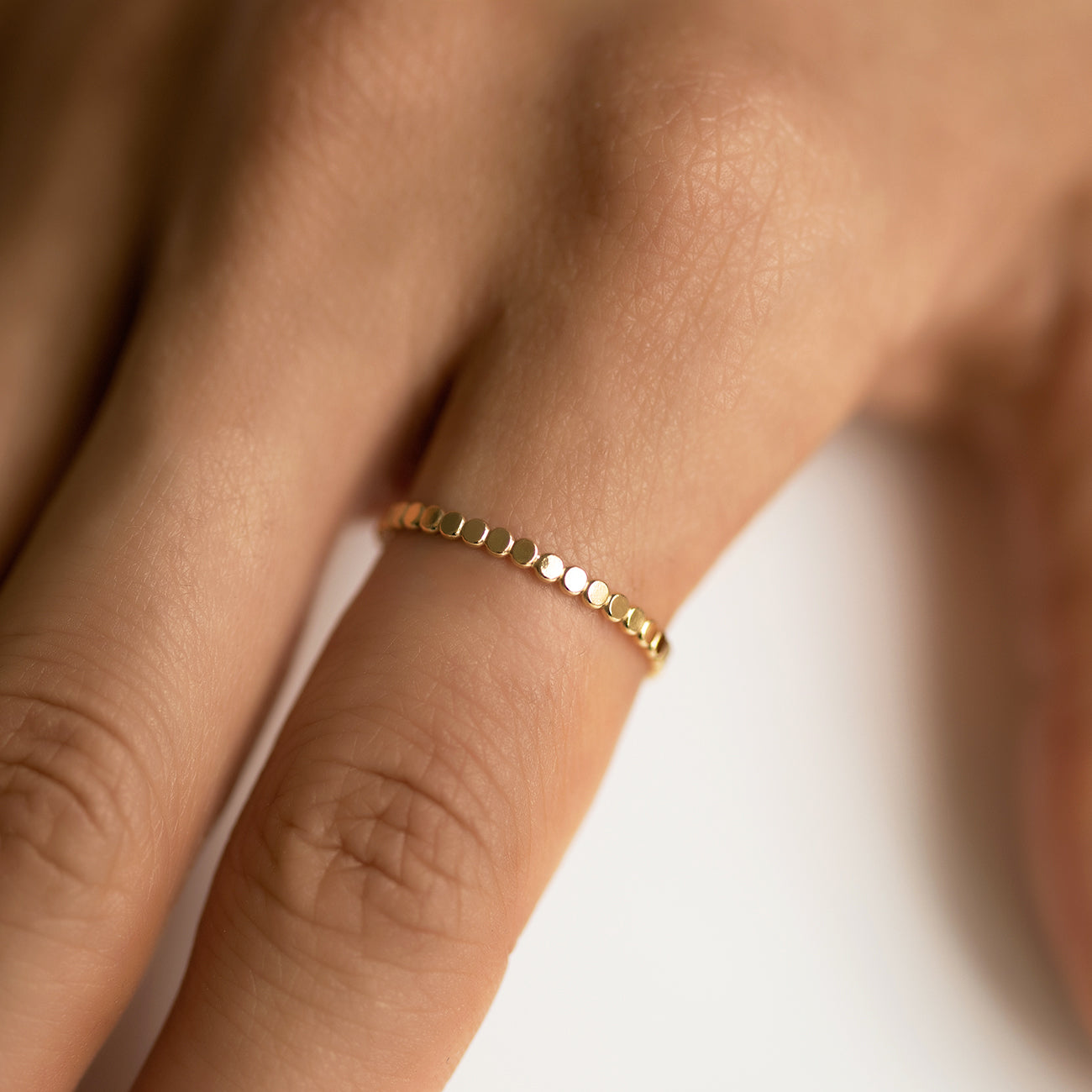 Luna - Flat Pearl Ring