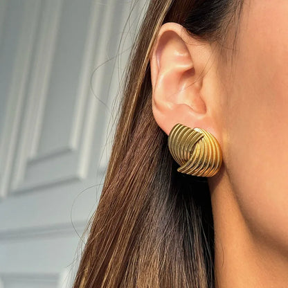 Sonia - Golden Waves Earrings