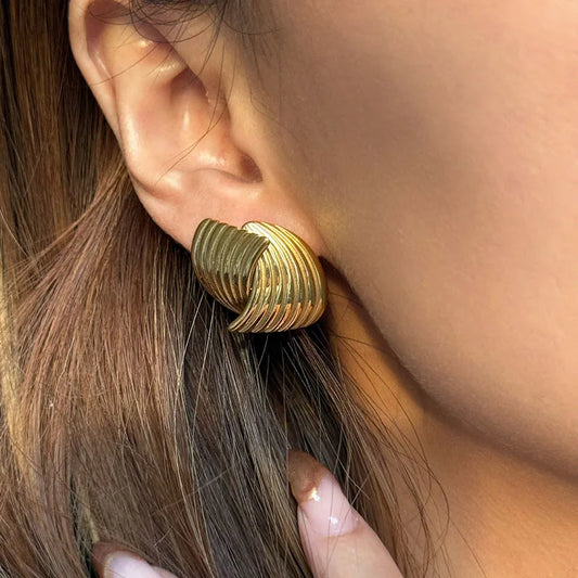 Sonia - Golden Waves Earrings