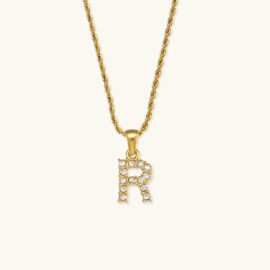 Maeve - Diamond Necklace with Initial Letters
