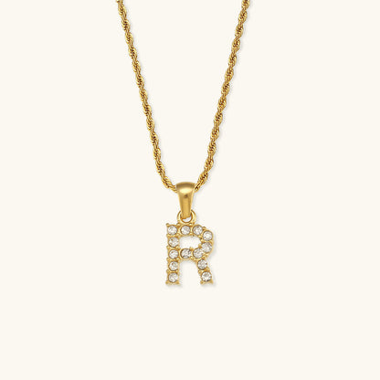 Maeve - Diamond Necklace with Initial Letters