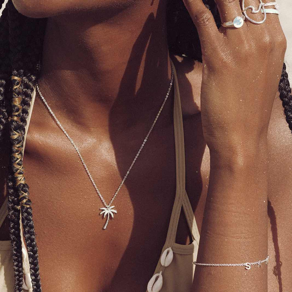 Palm Necklace - Island-Themed Pendant