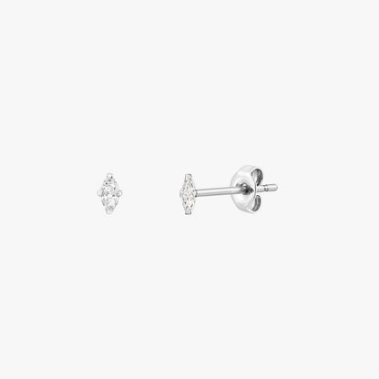 Sage - Small Marquise Earrings