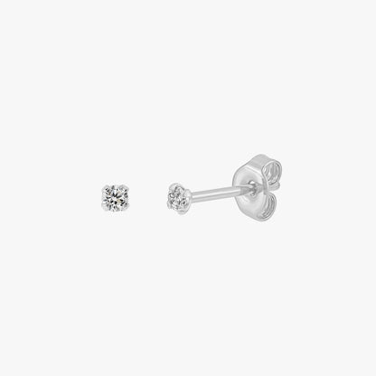 Sloane - Mini Pendientes Brillantes 2mm