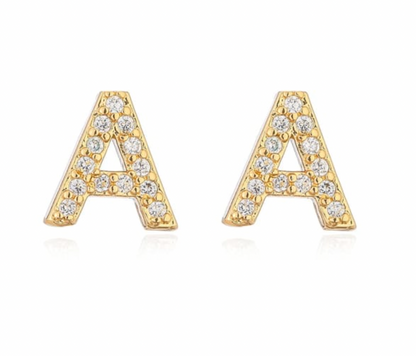 Taylor - Initial Letter Earrings
