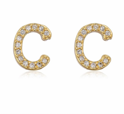 Taylor - Initial Letter Earrings