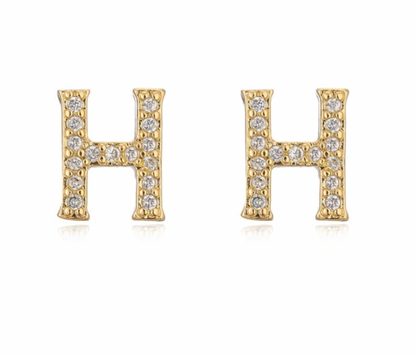 Taylor - Initial Letter Earrings