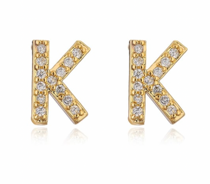 Taylor - Initial Letter Earrings