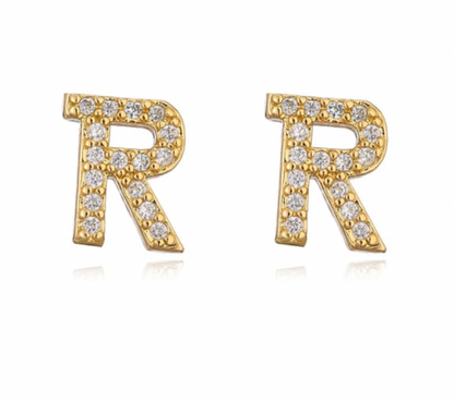 Taylor - Initial Letter Earrings