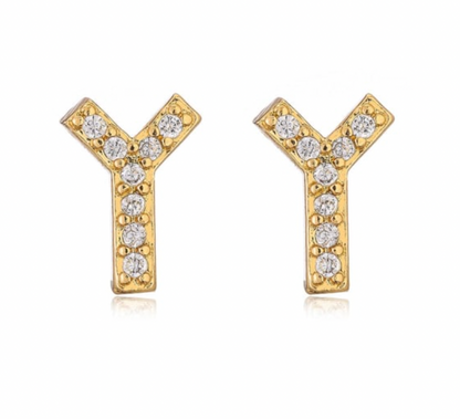 Taylor - Initial Letter Earrings