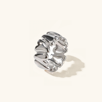 Elena - Unstable Heart Gold Ring