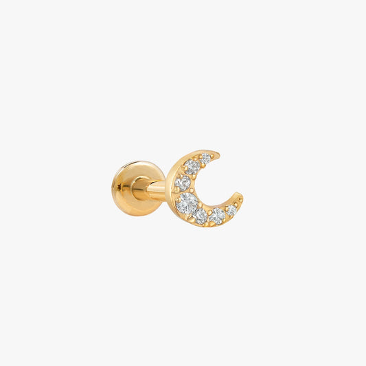 Zara - Luna Cartilage Earrings with Gems