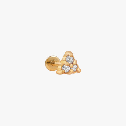 Samira - Micro Pyramid-Shaped Earrings