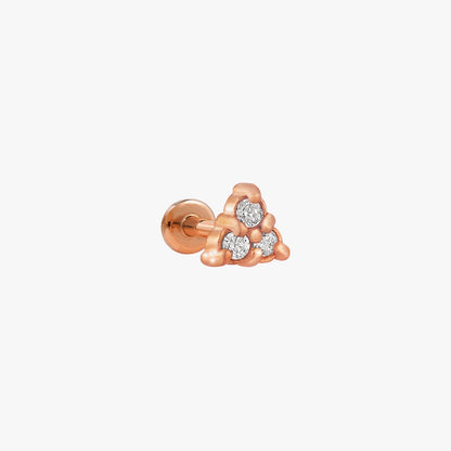 Samira - Micro Pyramid-Shaped Earrings
