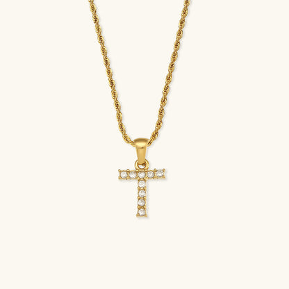 Maeve - Diamond Necklace with Initial Letters