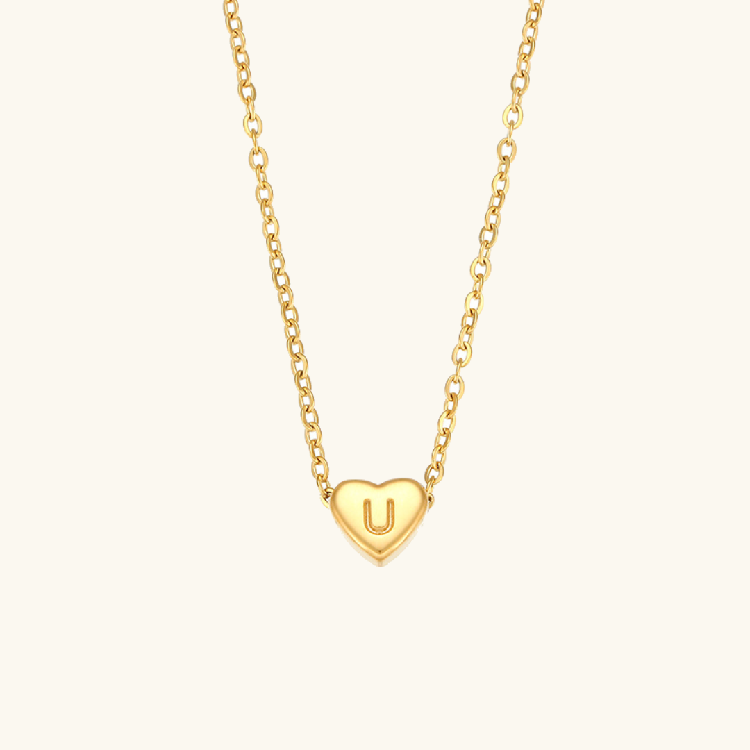 Corazón - Gold Initial Necklace