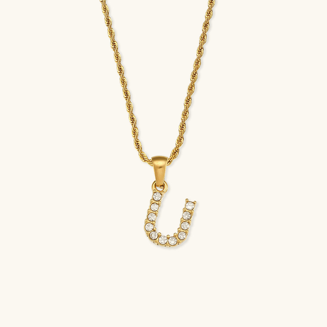 Maeve - Diamond Necklace with Initial Letters