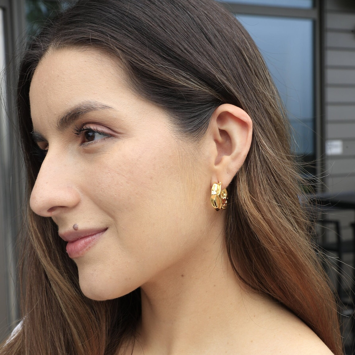 Barrel Ring Earrings - Delicate Earrings